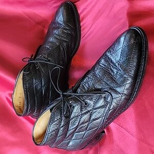 COLE HAAN sz9 Womens Leather Lace Up Quilted Ankle Boots Handcrafted In …
